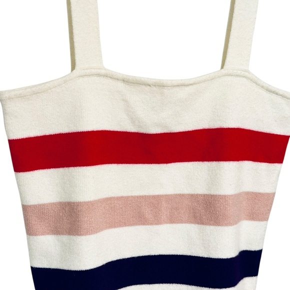 Moon & Madison Striped Sweater Tank Women's Top L - Picture 3 of 7